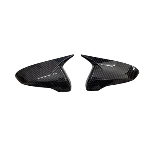 Auto Spiegelkappen Für Hyundai Für Veloster 2018-2023Seite Spiegel Abdeckung Aufkleber Flügel Kappe Außentür Rückansicht Fall Trim Carbon Look Seitenspiegelkappe(Carbon) von SAFATBZ