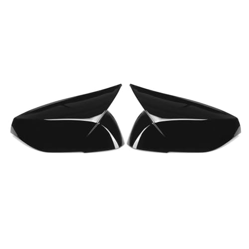 Auto Spiegelkappen Für Infiniti Für Q50 Für Q60 Für QX30 Für Q70 2014-2020 Auto Seite Tür Spiegel Abdeckung Kappe Rückspiegel shell Fall Trim Seitenspiegelkappe(Glossy Black) von SAFATBZ