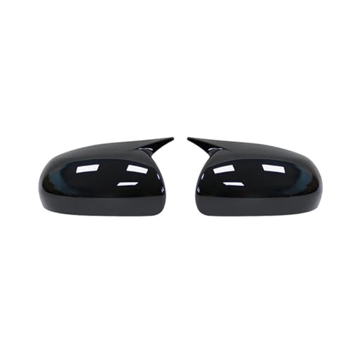 Auto Spiegelkappen Für KIA Für K3 Für Forte Für Cerato Für Ceed 1 2009-2011 Auto Spiegel Abdeckung Flügel Kappe Außen aufkleber Tür Fall Trim Carbon Faser Seitenspiegelkappe(Gloss Black) von SAFATBZ