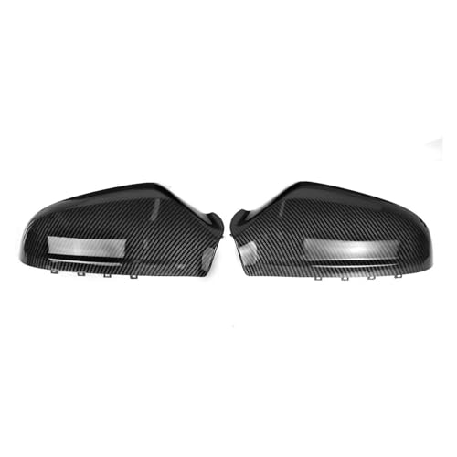 Auto Spiegelkappen Für Opel Für Vauxhall Für Astra H 2004-2013 Spiegel Abdeckung Kappe Carbon Look/Blau Auto Seite tür Flügel Rückspiegel Abdeckung Seitenspiegelkappe(Carbon Fiber Look) von SAFATBZ