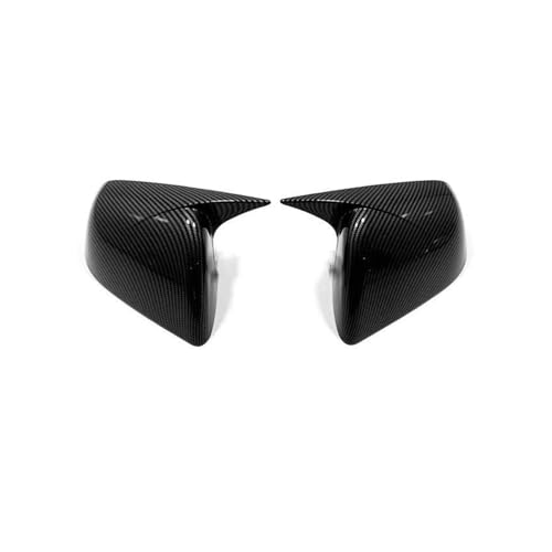 Auto Spiegelkappen Für Tesla Für Modell 3 2021 2022 Auto Rückspiegel Trim Abdeckung Zubehör Auto Rückspiegel Abdeckung Seite Flügel Spiegel kappen Seitenspiegelkappe(Carbon fiber) von SAFATBZ