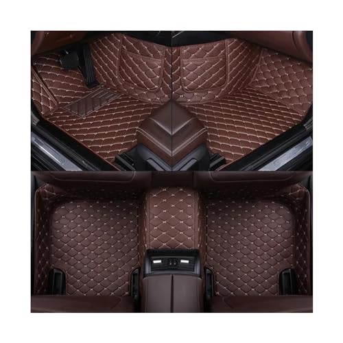 Auto Spiegelkappen Für Volvo Für S60 Für II 2011 2012 2013 2014 2015 2016 2017 Teppich Langlebige Leder Telefon Tasche Ihr Auto Custom Car Boden Matte Seitenspiegelkappe(Coffee) von SAFATBZ