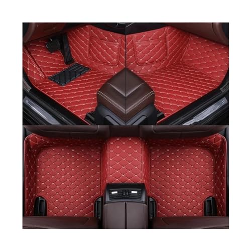 Auto Spiegelkappen Für Volvo Für S60 Für II 2011 2012 2013 2014 2015 2016 2017 Teppich Langlebige Leder Telefon Tasche Ihr Auto Custom Car Boden Matte Seitenspiegelkappe(Red wine) von SAFATBZ