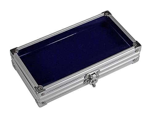 Safe 5872 Alu Sammel Vitrine für Pins mit transparentem Deckel | 195 x 110 x 40 mm von SAFE