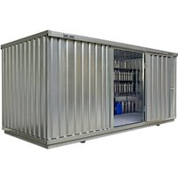 SAFE Tank Gefahrstoffcontainer 1700 WGK, verzinkt, montiert, Innen- und Außenaufstellung, Maße außen 5080x2170x2300 mm, Einzelflügeltür, mittig in Breitseite, Lagerfläche 10 m² SAFE Tank Gefahrstoffcontainer 1700 WGK, verzinkt, montiert, Innen- und Außenaufstellung, Maße außen 5080x2170x2300 mm, Einzelflügeltür, mittig in Breitseite, Lagerfläche 10 m² von SAFE Tank
