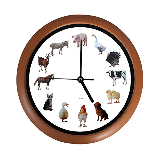 Wanduhr Bauernhof mit Tierstimmen: Wanduhr Bauernhof, toll für jedes Kinderzimmer von SAFE