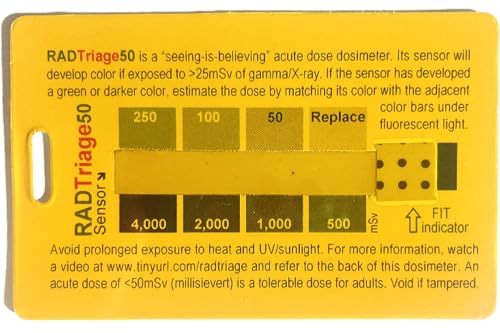 Rad Triage 50 Personal Radiation Detector for Wallet or Pocket by Safecastle von SAFECASTLE