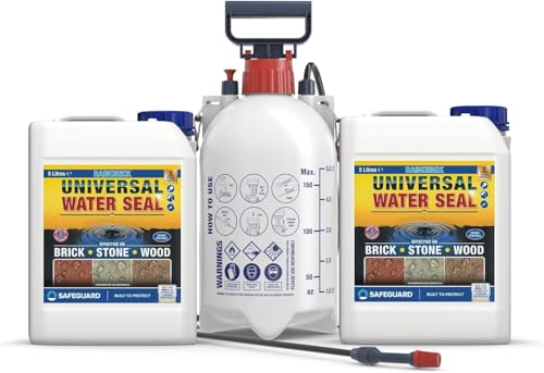 Raincheck Universal Wasserdichtung (5 Liter) atmungsaktiv, farblose Wasserdichtung für Ziegel, Holz, Beton und Stein von SAFEGUARD