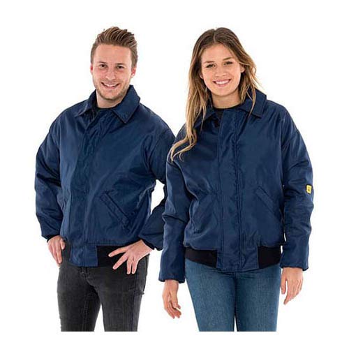 Safeguard WJ-WC10-NB4XL ESD Winterjacke, 130g/m², 4XL, Marineblau von SAFEGUARD