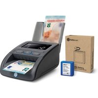 Detektor de tragbarer Falschgelddetektor Safescan 155-S komplett zur schnellen Prüfung von Banknoten - Falschgelddetektor mit 7-Punkt de-Erkennung von SAFESCAN