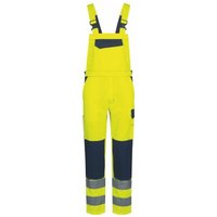 Borna Warnschutz-Latzhose Safestyle Gelb/Marine en iso 20471 Gr.44 von SAFESTYLE