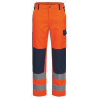 Freital Warnschutz-Bundhose Safestyle Orange/Marine en iso 20471 Gr.42 von SAFESTYLE