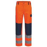 Freital Warnschutz-Bundhose Safestyle Orange/Marine en iso 20471 Gr.60 von SAFESTYLE