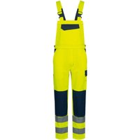 Gr .56 BORNA WARNSCHUTZ-LATZHOSE gelb BORNA HIGH VISIBILITY BIB TROUSERS von SAFESTYLE