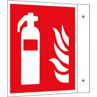 Brandschutzschild Feuerlöscher Aluminium (B x H) 300mm x 300mm ISO 7010 1St. von SAFETYMARKING