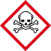 SafetyMarking 31.B1037 GHS-Gefahrenpiktogramm 06 Totenkopf Folie selbstklebend (B x H) 74mm x 74mm 5 von SAFETYMARKING