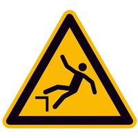 Warnschild Absturzgefahr Folie selbstklebend 100mm ISO 7010 1St. Warnschild Absturzgefahr Folie selbstklebend 100mm ISO 7010 1St. von SAFETYMARKING