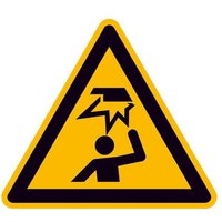 Warnschild Hindernisse im Kopfbereich Folie selbstklebend 100mm ISO 7010 1St. Warnschild Hindernisse im Kopfbereich Folie selbstklebend 100mm ISO 7010 1St. von SAFETYMARKING