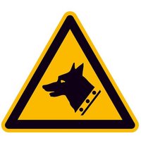 Warnschild Wachhund Folie selbstklebend 200mm ISO 7010 1St. Warnschild Wachhund Folie selbstklebend 200mm ISO 7010 1St. von SAFETYMARKING