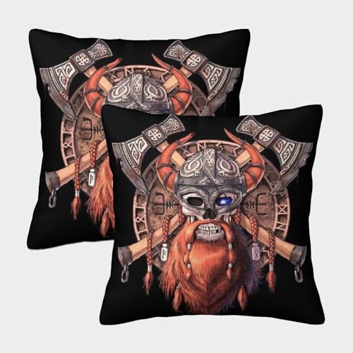 SAFGTXHTR Wikinger Weicher Autotoon Warrior Kissenbezug, QuadRatteische Form Im 2er Set, Perfekt Für Stylish Accessory Und Pet Corner, Maschinenwaschbar 40x40cm SAFGTXHTR Wikinger Weicher Autotoon Warrior Kissenbezug, QuadRatteische Form Im 2er Set, Perfekt Für Stylish Accessory Und Pet Corner, Maschinenwaschbar 40x40cm von SAFGTXHTR