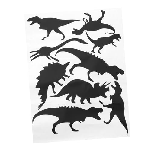 SAFIGLE 1 Blatt Wandtattoo Dinosaurier Kinderzimmer Wandaufkleber Schwarze Kinderzimmer Wanddekoration Kinderzimmer Wandtattoos Schwarze Dinosaurier Wandtattoos 3d Tier Pvc Haushalt von SAFIGLE