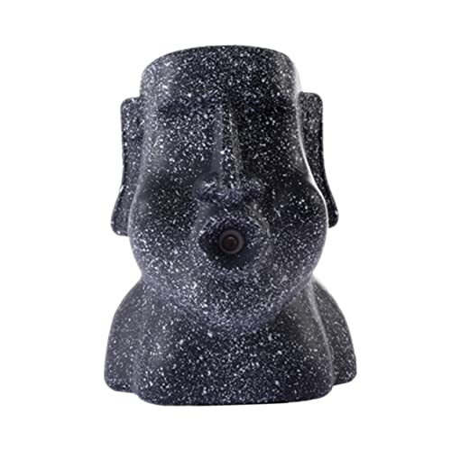 SAFIGLE 1 Satz Moai Statue USB Luftbefeuchter Tragbarer Raumduft Diffuser für Büro aus Hochwertigem Steinmuster mit Zeitschaltuhr für Bessere Luftfeuchtigkeit von SAFIGLE