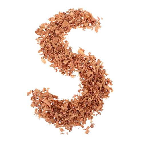 SAFIGLE 1 Zedernholzspäne Rasuren Zedernchips Zedernspäne Zigarrenetui aus Zedernholzsplittern Schrankzubehör Mehrzweck-Zedernholz für Humidor Zubehör Light Brown von SAFIGLE