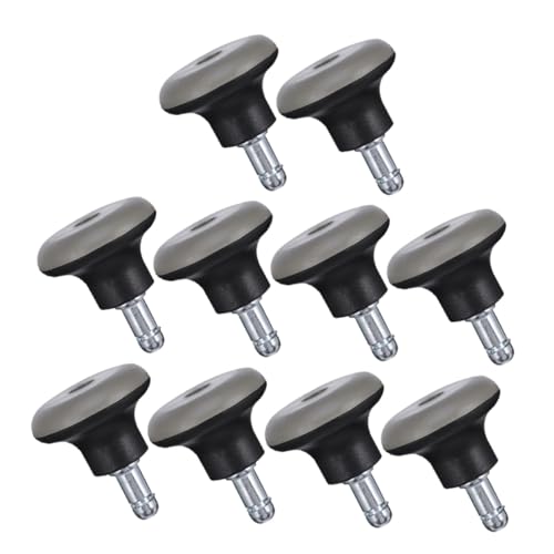 SAFIGLE 10 Stück Teiliges Bürostuhl glocken aus PU Feststellbare für Hartböden und Teppich Rutschfest Langlebig Einfach zu Montieren Ersatz für Drehstuhl und Schreibtischsessel von SAFIGLE