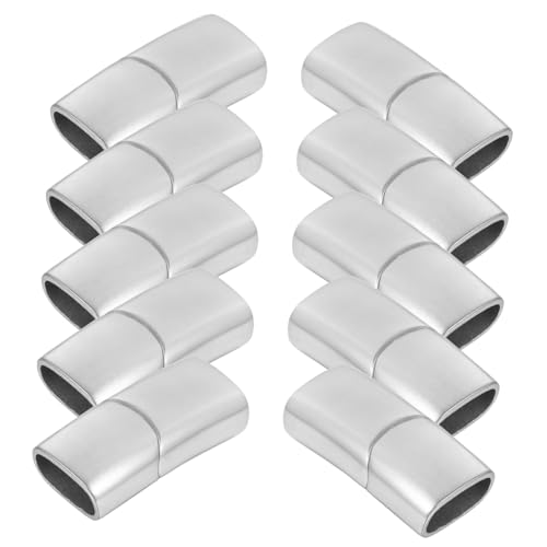 SAFIGLE 10 Stück Teiliges Edelstahl Magnetverschluss Schmuckverschluss für Armbänder und Halsketten Langlebiger Rostfreier Magnetverschluss für DIY Schmuckherstellung und Reparatur SAFIGLE 10 Stück Teiliges Edelstahl Magnetverschluss Schmuckverschluss für Armbänder und Halsketten Langlebiger Rostfreier Magnetverschluss für DIY Schmuckherstellung und Reparatur von SAFIGLE