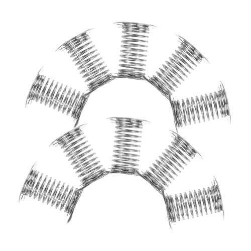 SAFIGLE 10 Stück Teiliges Federsockel Spielzeugbasis Doppelseitig Klebend Stabile Metallfeder für Wackelfigur Auto Kreative DIY Schüttelkopf Basis für Armaturenbrett Dekorationen von SAFIGLE