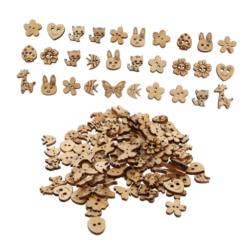 SAFIGLE 100 Stück Holzknöpfe Cartoon Holzknöpfe mit Löchern Glatte Oberfläche Praktische DIY nähknöpfe für Babyjacken Kinderkleidung und Bastelprojekte SAFIGLE 100 Stück Holzknöpfe Cartoon Holzknöpfe mit Löchern Glatte Oberfläche Praktische DIY nähknöpfe für Babyjacken Kinderkleidung und Bastelprojekte von SAFIGLE