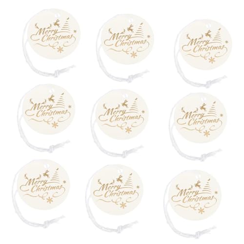 SAFIGLE 100 Stück Weihnachts Geschenkanhänger mit Baumwollschnur Festliche Papieranhänger Merry Christmas Doppelseitig Beschreibbar Vielseitig für Geschenkverpackung Diy Deko und SAFIGLE 100 Stück Weihnachts Geschenkanhänger mit Baumwollschnur Festliche Papieranhänger Merry Christmas Doppelseitig Beschreibbar Vielseitig für Geschenkverpackung Diy Deko und von SAFIGLE