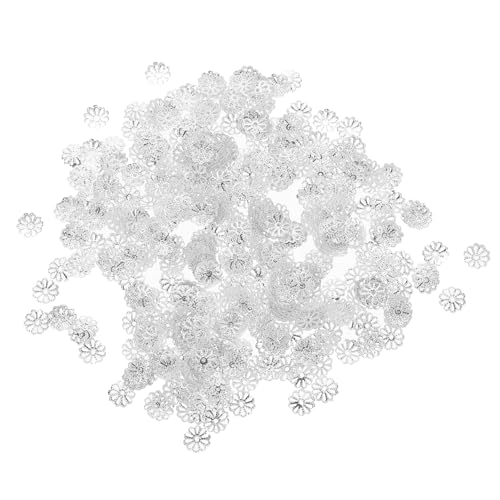 SAFIGLE 1000 Stück Blütenförmige Metall Perlenkappen für Schmuckherstellung DIY Armbänder Zubehör Langlebige Eisen Material Perlen Spacer für Bastelprojekte und Geschenkdekoration von SAFIGLE