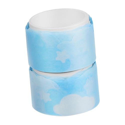SAFIGLE 2 Rollen Washi Tape Blau Wolken Selbstklebend Dekoratives Klebeband für Scrapbooking Journal DIY Basteln Leicht Entfernbares Masking Tape für Geschenkverpackung und SAFIGLE 2 Rollen Washi Tape Blau Wolken Selbstklebend Dekoratives Klebeband für Scrapbooking Journal DIY Basteln Leicht Entfernbares Masking Tape für Geschenkverpackung und von SAFIGLE