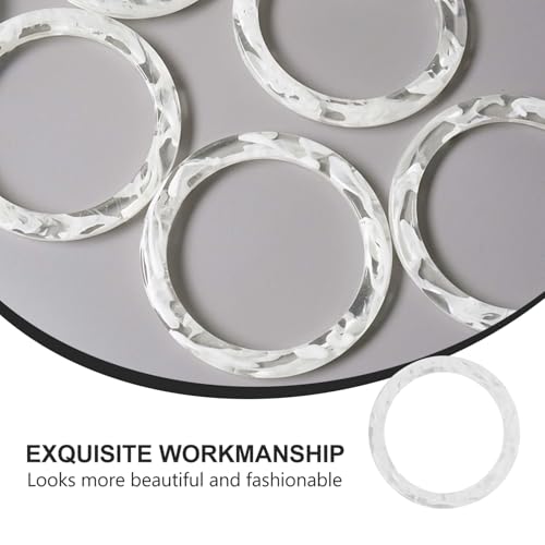 SAFIGLE 2 Stück Bunte Resin Taschenhenkel Handgefertigt Langlebige DIY Handtaschen Griffe aus Solidem Harz Leichte Praktische Henkel für Individuelle Einkaufstaschen und Umhängetaschen von SAFIGLE