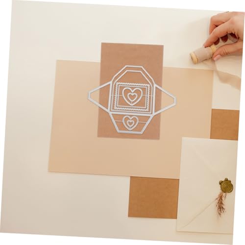 SAFIGLE 2 Stück Metall-stanzformen Herz Umschlag Präzisions-cutting Dies für Scrapbooking DIY Karten Alben Hintergrundrahmen Bastelvorlagen für Papierkunst Kreative Gestaltung SAFIGLE 2 Stück Metall-stanzformen Herz Umschlag Präzisions-cutting Dies für Scrapbooking DIY Karten Alben Hintergrundrahmen Bastelvorlagen für Papierkunst Kreative Gestaltung von SAFIGLE