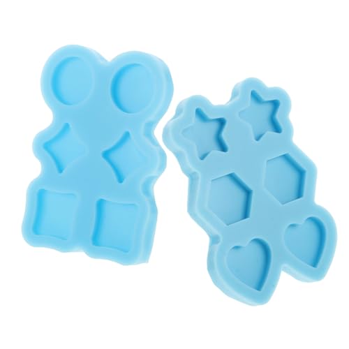 SAFIGLE 2 Stück Mini Silikonformen Stern Herz Rund Rechteck Epoxidharz Gießform Ohrringe DIY Schmuckherstellung Anfängerfreundlich Tragbar Einfache Entformung SAFIGLE 2 Stück Mini Silikonformen Stern Herz Rund Rechteck Epoxidharz Gießform Ohrringe DIY Schmuckherstellung Anfängerfreundlich Tragbar Einfache Entformung von SAFIGLE
