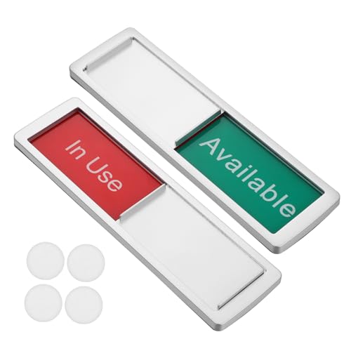 SAFIGLE 2 Stück Teiliges Privacy Schiebeschild Rot Grün Lesbare In Use Türanzeige Installieren Für Büro Zuhause Hotel Konferenzraum Sichtschutz Türschild von SAFIGLE