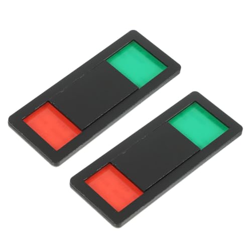 SAFIGLE 2 Stück Toilettenschild Abs Privacy Slider Türschild Besetzt Frei Anzeige für Büro Wc Badezimmer Langlebig Praktisch von SAFIGLE