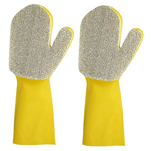 SAFIGLE 2 Stück Wasserdichte Reinigungshandschuhe aus Latex mit Silberfaden Spülhandschuhe für Küche und Schwimmbad Langlebige Leichte Handschuhe zum Geschirrspülen und Putzen SAFIGLE 2 Stück Wasserdichte Reinigungshandschuhe aus Latex mit Silberfaden Spülhandschuhe für Küche und Schwimmbad Langlebige Leichte Handschuhe zum Geschirrspülen und Putzen von SAFIGLE