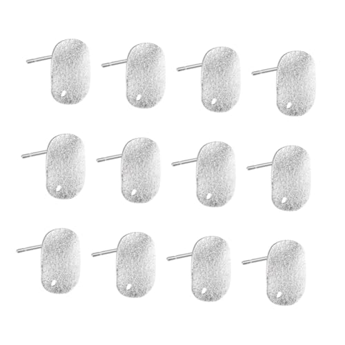 SAFIGLE 20 Stück Teiliges Silber Damen Flachrund Ohrringe aus Langlebiger Legierung Kleine Flache Ohrringe mit Nadel für Alltag und Geschenk von SAFIGLE