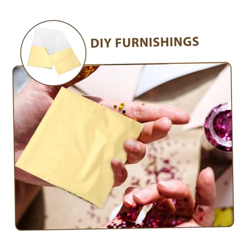 SAFIGLE 200 Blatt Goldfolie Imitation Blattgold für DIY Basteln und Wohnkultur Gold und K Gold Glänzende Goldpartikel für Kreative Kunst Festdeko Einfach Anzuwenden SAFIGLE 200 Blatt Goldfolie Imitation Blattgold für DIY Basteln und Wohnkultur Gold und K Gold Glänzende Goldpartikel für Kreative Kunst Festdeko Einfach Anzuwenden von SAFIGLE