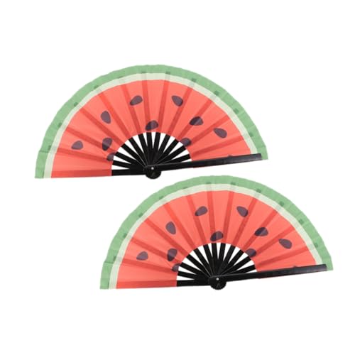 SAFIGLE 2Stücke Wassermelonen-faltfächer Großer Handfächer für Musikfestivals Tanzaufführungen und Partys Tragbar und Faltbar Stilvolles Accessoire für Hochzeiten und Festlichkeiten SAFIGLE 2Stücke Wassermelonen-faltfächer Großer Handfächer für Musikfestivals Tanzaufführungen und Partys Tragbar und Faltbar Stilvolles Accessoire für Hochzeiten und Festlichkeiten von SAFIGLE