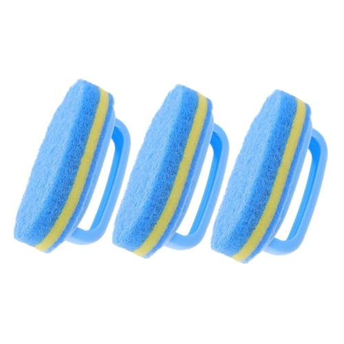 SAFIGLE 3 Stück Teiliges Handheld Schwamm Reinigungsbürsten Multifunktionale Fliesen und Badewannenbürsten mit Griff für Küche und Badezimmer von SAFIGLE