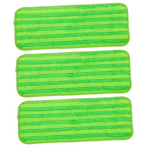 SAFIGLE 3 Stück Teiliges Mikrofasermopp Ersatzpads für Glatte Böden Wiederverwendbare Waschbare Mop Pads Mikrofasern für Büro von SAFIGLE