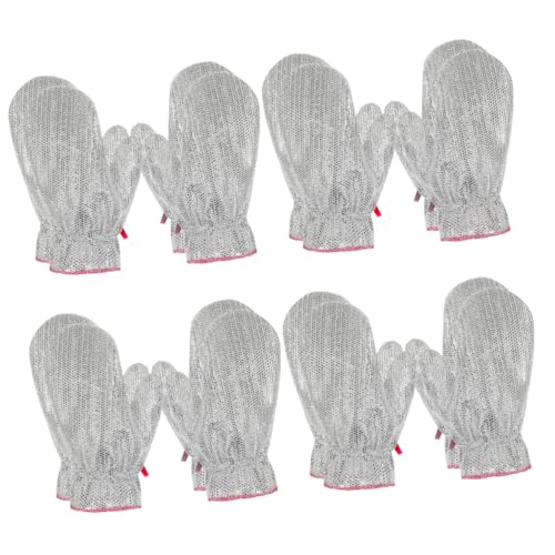 SAFIGLE 4 Sätze Silber Seide Spülhandschuhe Waschbar Zweck Geschirrspülen Schwer Spülmaschine Reiniger Küchenwaschhandschuh Spülhandschuhe Mittel Geschirrspülmittel Pvc-futter 4 Stück * 4 SAFIGLE 4 Sätze Silber Seide Spülhandschuhe Waschbar Zweck Geschirrspülen Schwer Spülmaschine Reiniger Küchenwaschhandschuh Spülhandschuhe Mittel Geschirrspülmittel Pvc-futter 4 Stück * 4 von SAFIGLE