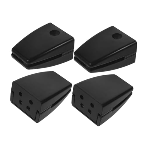 SAFIGLE 4 Stück Aluminiumlegierung Schreibtisch trennwandklemme Verstellbar bis Dicke Stabile Bürohalterung für Raumteiler Stilvolle Schwarze Möbelklemme für Flexible von SAFIGLE