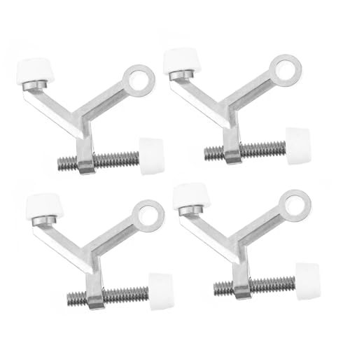 SAFIGLE 4 Stück Teiliges Türstopper Hochwertiger Zinklegierung Robuster Türpuffer mit Anti kollisionsschutz Einfache Installation Geräuschdämpfend für Wohn Arbeitsräume von SAFIGLE