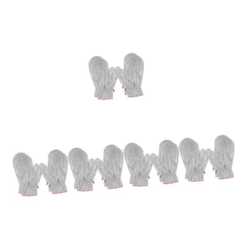 SAFIGLE 5 Sätze Silber Seide Spülhandschuhe Reinigung Reiniger Handschuhe Waschen Wiederverwendbar Küchenhandschuhe Zum Spülen Von Geschirr Bequemer Küchenhandschuh Pvc-futter 4 Stücke * 5 von SAFIGLE