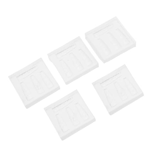 SAFIGLE 5 Stück Blumen Silikon Nagelkunst Formen für Gel Polish und Resin Flexible Nagel Charm Moulds für DIY Nail Art und Professionelle Nail Technician Anwendungen von SAFIGLE